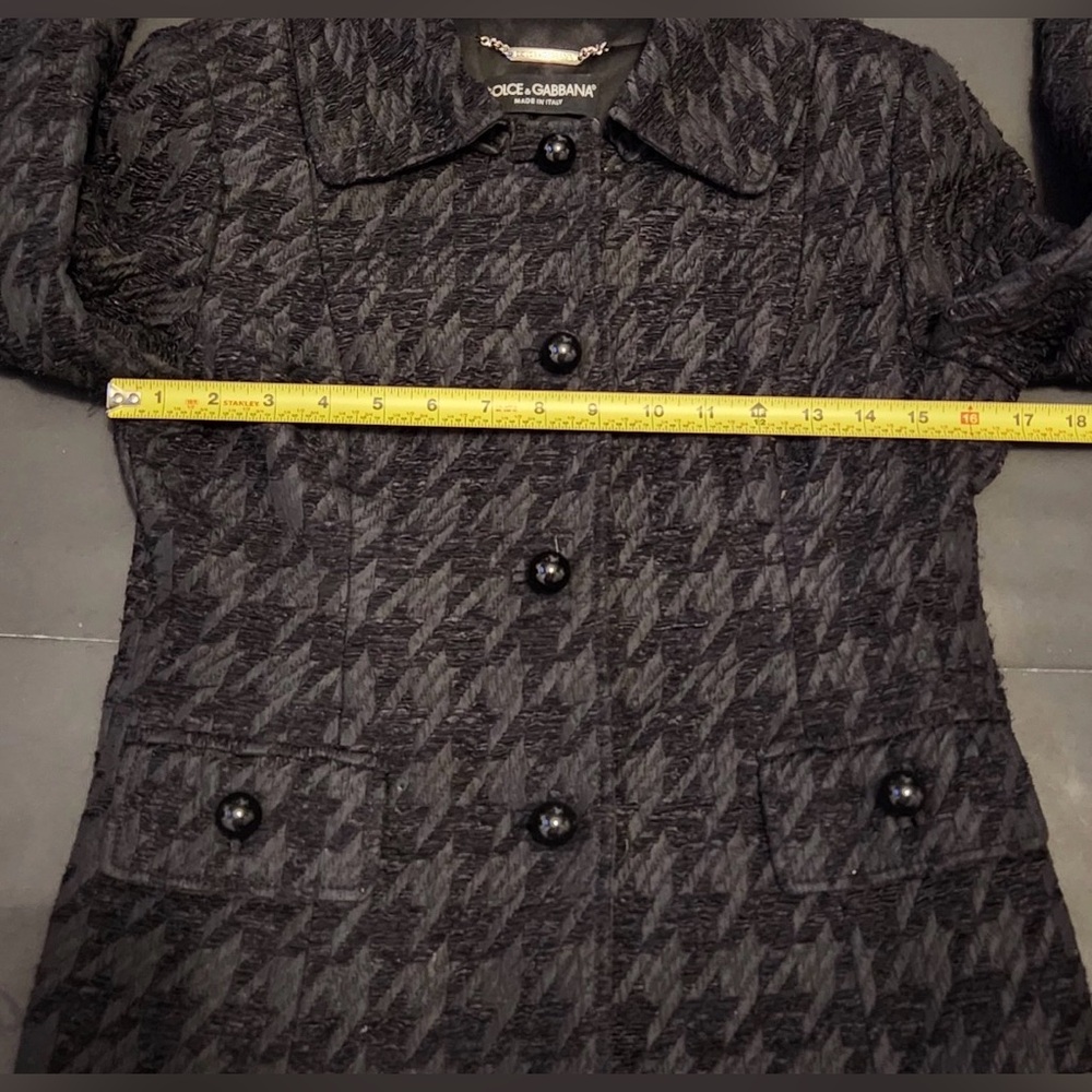 DOLCE & GABBANA Black Suit Blazer Skirt Suit Set VINTAGE - Picture 10 of 13